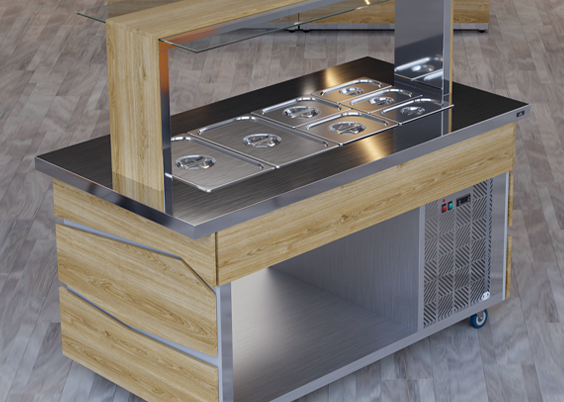 Шведский стол Luxstahl Zigzag (Зигзаг)