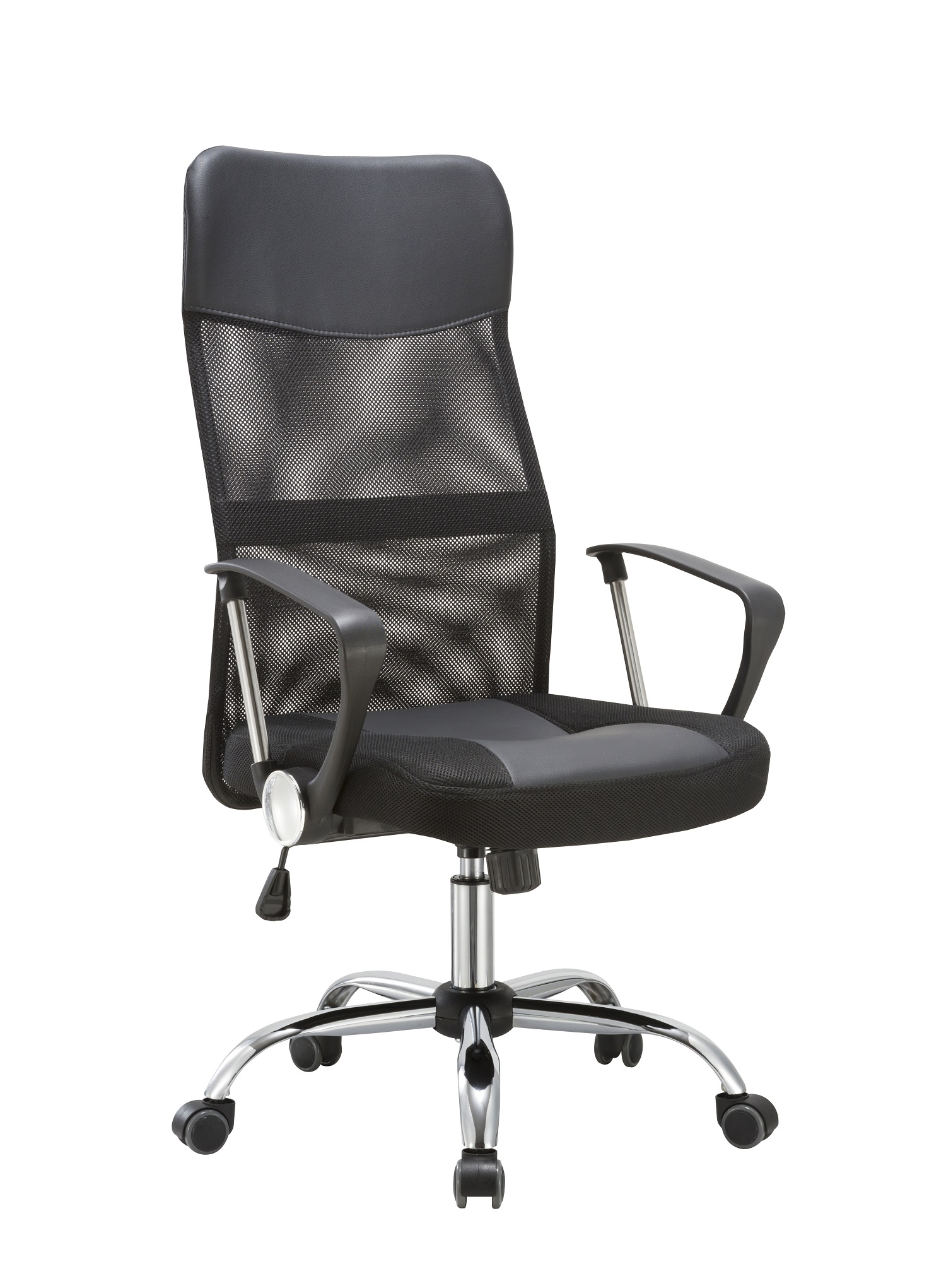 Офисное кресло «Benefit» с мягким сиденьем (хромированный каркас .