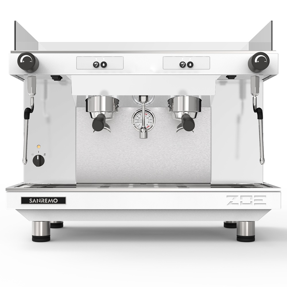 КОФЕМАШИНА - полуавтомат SANREMO ZOE Tall SAP 2 высокие группы белая ...