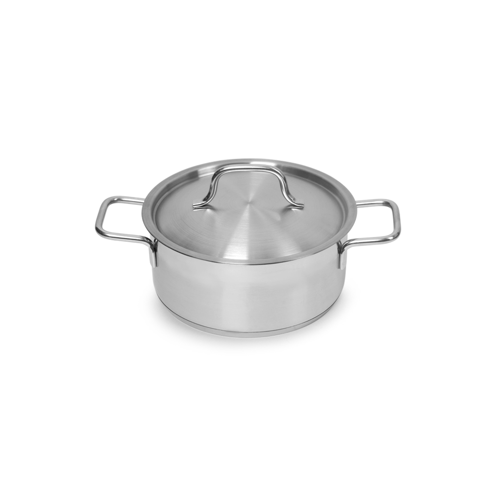 КАСТРЮЛЯ 2л нерж.тройное дно d=190 h=80, ИНДУКЦИЯ, серия "Satin ...