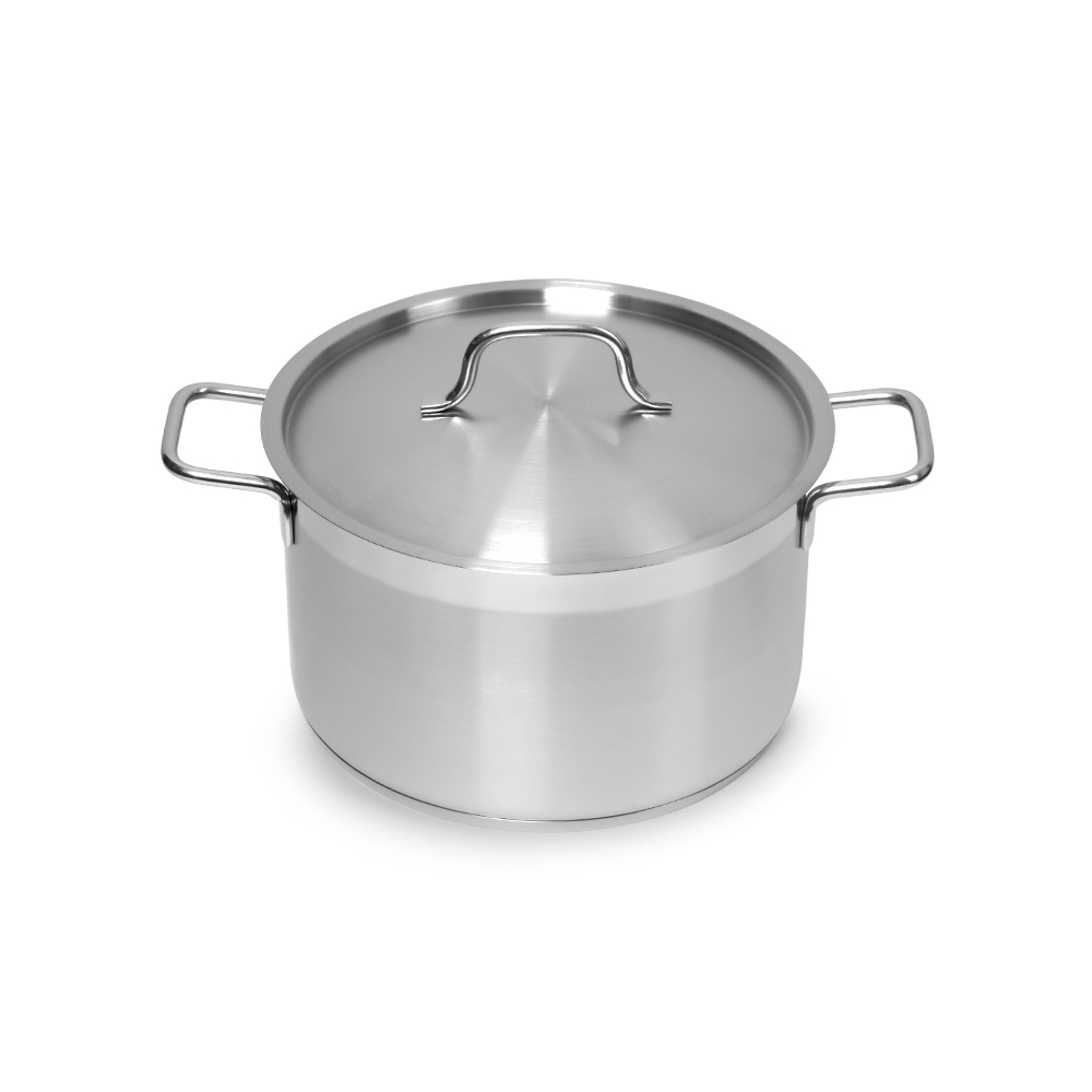 КАСТРЮЛЯ 5л нерж.тройное дно d=235 h=130, ИНДУКЦИЯ, серия "Satin ...
