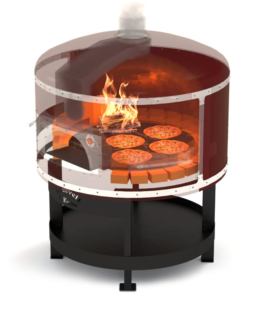 Пицца-печь дровяная GRILLVETT IL FORNO 1200 на подставке (грил007 ...